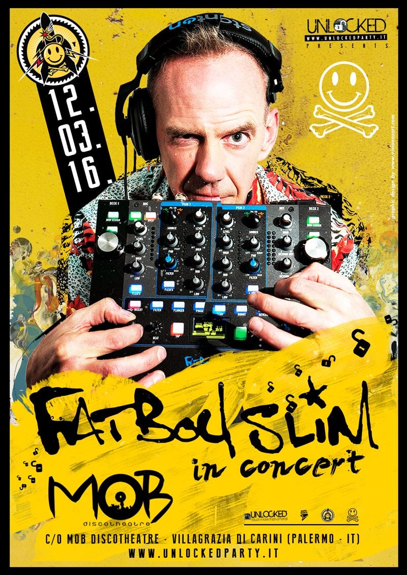 Fatboy Slim - Live @ Mob Disco Theatre, Palermo, Sicily, Italy (12 Mar ...